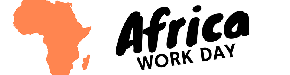 Outline of Africa with Africa Work Day Text