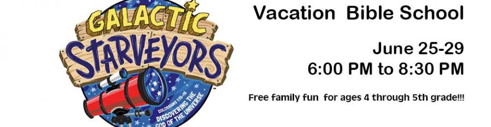 Galactic Starveyors logo with text details about VBS.